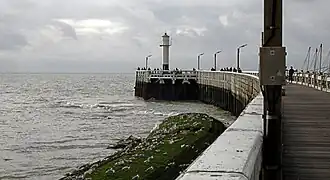 Le départ de l'estacade.