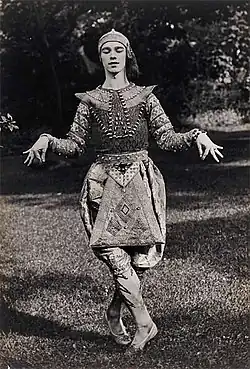 Vaslav Nijinski dans la Danse siamoise tirée des Orientales (1910).