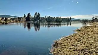 L'étang des Belles Seignes (vue aval).