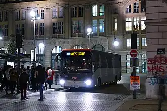 Noctilien N151 en gare de Paris-Saint-Lazare.