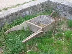 Brouette utilisée dans les mines.