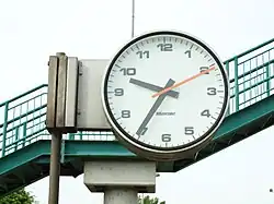 Horloge Bodet en gare de Nogent-sur-Seine.