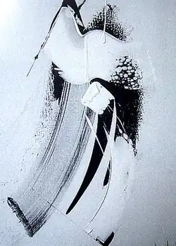 Noir et blanc, 1968 (130x97&nbsp;cm, Acrylique sur toile)