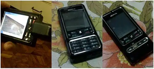 Nokia 3250, avec clavier rotatif.