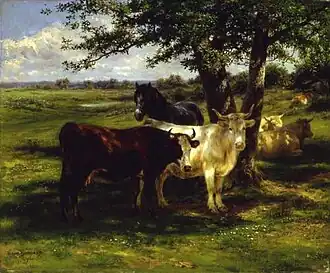 Vaches au repos à l'ombreRosa Bonheur, 1877
