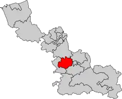 La seizième circonscription en 2010.