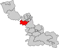 La seizième circonscription en 2010.