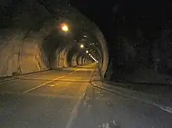 Le tunnel du Cap-Nord reliant l'île et le continent