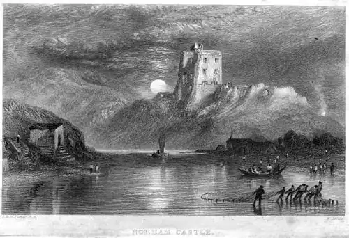 Château de Norham, lever de lune, 1836gravé par William Miller d'après J.M.W. Turner