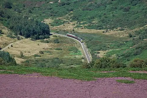 La North Yorkshire Moors Railway.
