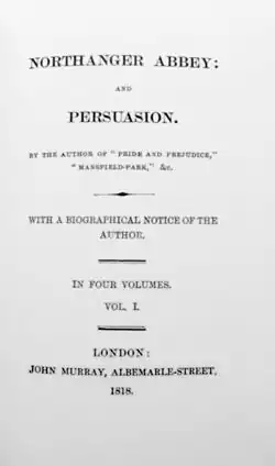 Image illustrative de l’article L'Abbaye de Northanger