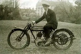 Norton 490&nbsp;cm3 latéral, 1921