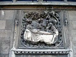 Bas-relief des chapelles du chœur : la Mort de Marie.