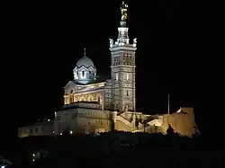 Notre-Dame de la Garde de nuit.