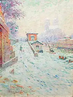 Notre-Dame par la neige (1889), Wallraf-Richartz Museum, Cologne.
