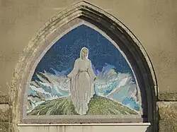 Mosaïque à la Vierge, église Notre-Dame-des-Fleurs.