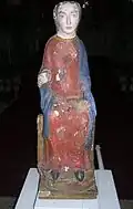 Notre-Dame d'Avioth, ancienne statue polychrome du XIIe&nbsp;siècle.