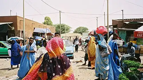 Le marché de Nouackhott (en bordure du marché couvert)
