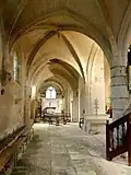 Bas-côté nord, 2e&nbsp;travée, vue vers l'est.