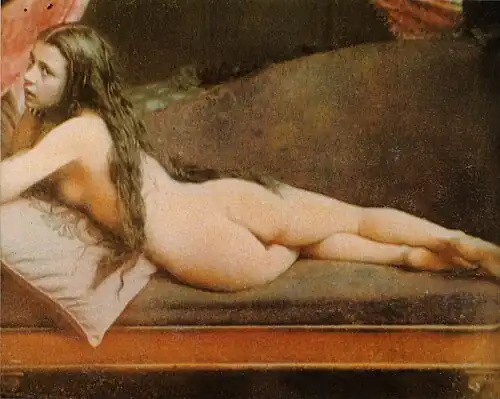 Nu féminin, daguerréotype en couleurs, 1851-1854.