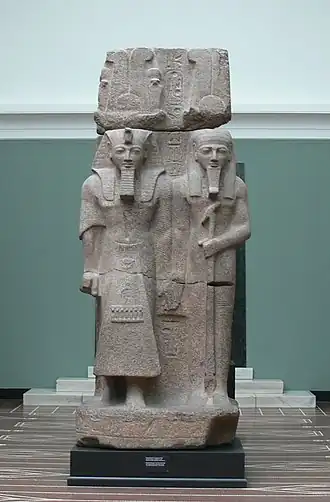 Statue double de Ramsès&nbsp;II et de Taténen Ny Carlsberg Glyptotek.