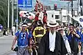 Yabusame ceremony scene at Nyakuichiouji Shrine (photographed on July 22, 2018)
