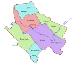 Départements de la Nyanga