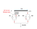 En cas de commutation, le thyristor A2 peut ne pas s'ouvrir, on a alors un court-circuit