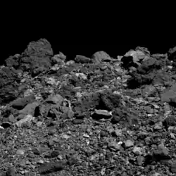 Photo d'une portion de la surface de Bénou