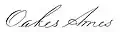 Signature de Oakes Ames