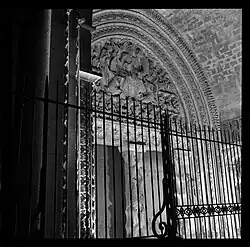 La grille encore en place (fête du raisin Chasselas, octobre 1951).