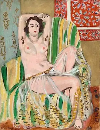 Henri Matisse, Odalisque aux bras levés, 1923.
