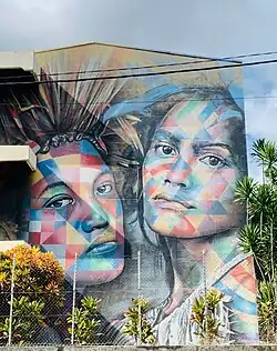 Œuvre de Kobra à Papeete.