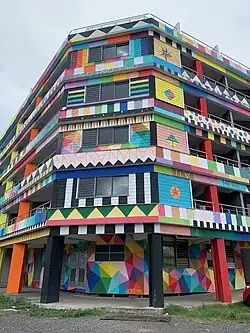 Œuvre d'Okuda à Papeete.