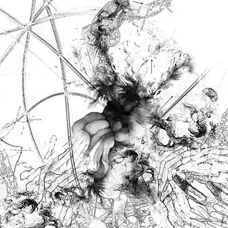 Bacillus (Bt) n° 6, 2017, dessin, 80&nbsp;×&nbsp;80&nbsp;cm.