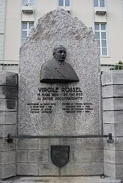 Monument de Virgil Rossel à Tramelan.