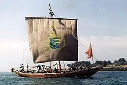 Caïque reconstitué à Cetatea Albă en Ukraine.