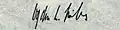 Signature de Ogden L. Mills