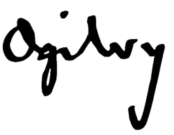 Signature de David Ogilvy