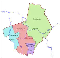 Départements de l'Ogooué-Lolo