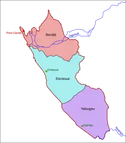 Départements de l'Ogooué-Maritime