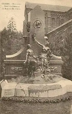 Monument à madame de Clercq, dit de la Découverte du charbon (1913), Oignies.