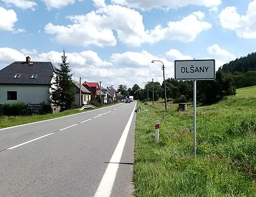 Olšany : rue principale.