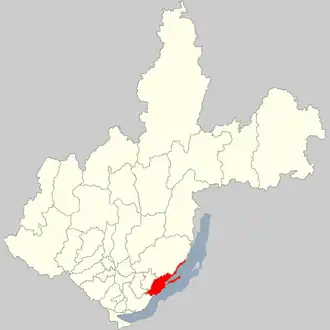 Localisation de Raïon d'Olkhon