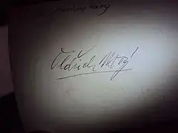 signature d'Oldřich Nový