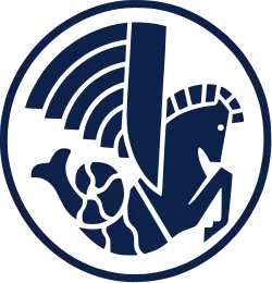 L’hippocampe ailé (dit aussi « La crevette »), logo de 1933 à 1976.