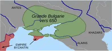 L'ancienne Grande Bulgarie, 650