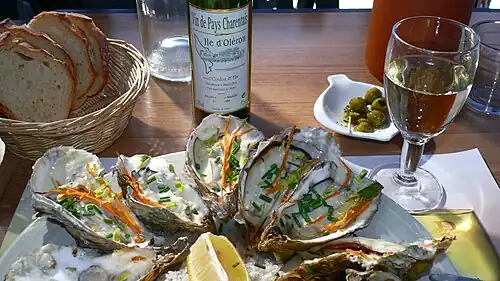 Huîtres de l'île d’Oléron.