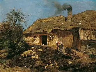 Olga Wisinger-Florian,Le travail à la ferme, 1888