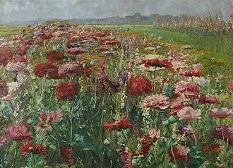 Olga Wisinger-Florian,Coquelicots en fleurs, c.1895-1900